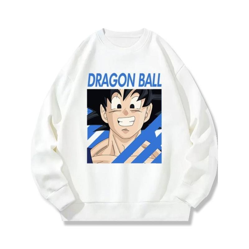

Dragon Ball Oversized Crew Neck Sweatshirt, Modal-Viscose Mix, Loose Silky Comfort XXL чёрный