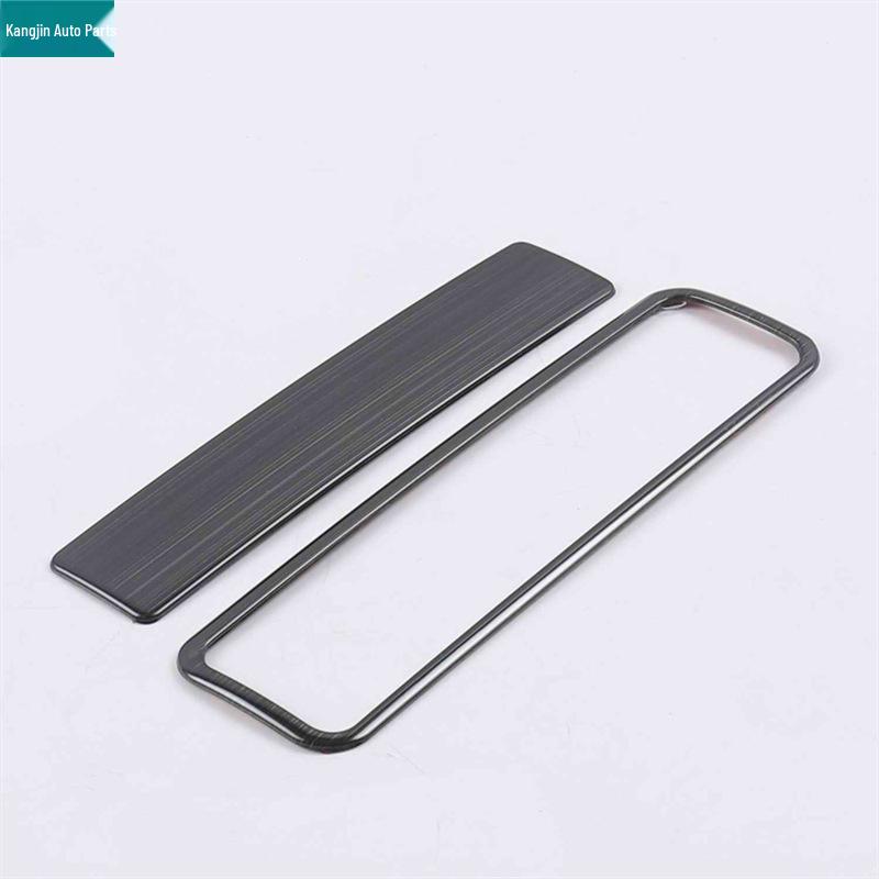 Black Titanium Stainless Steel Interior Mod Kit for 2019 Ford Focus: Glass Lift, Headlight & Steering Control