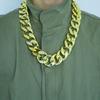 Faux Gold Chain Necklace Plastic Big Chunky Necklace Hip Hop Thick Gold Chain
