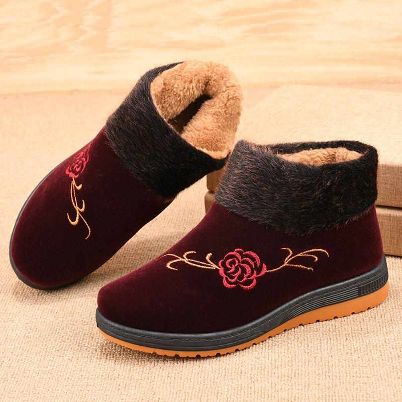Women's Shoes With Winter Velvet Insulation Cotton Shoes And Cloth Shoes