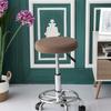 Round Chair Cover Elastic Stretch Seat Protective Case Removable Chocolate 30-38Cm Diameter Suitable for Hotel Office Party