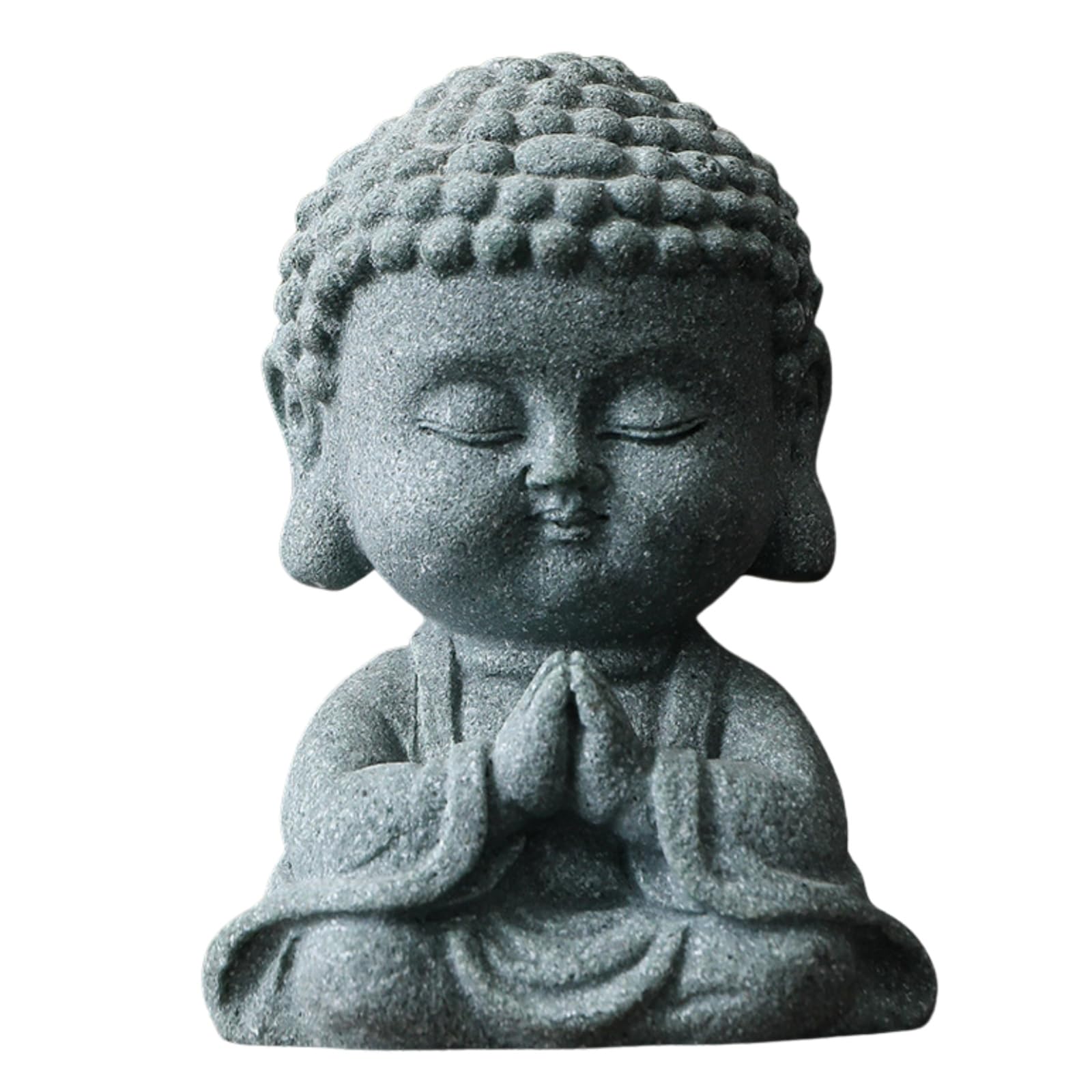 [SCGEHA] Buddhist Statue, Object, Ornament, Buddhist Craft, Stone Buddha, Shakyamuni Buddha, Aquarium, Fish Tank (Hands clasped in prayer)