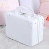14 Zoll Mini Reisekoffer Kosmetikbox Handgepäck Organizer Make-up-Koffer Kleine Passwortbox Boarding Case für Frauen Mädchen