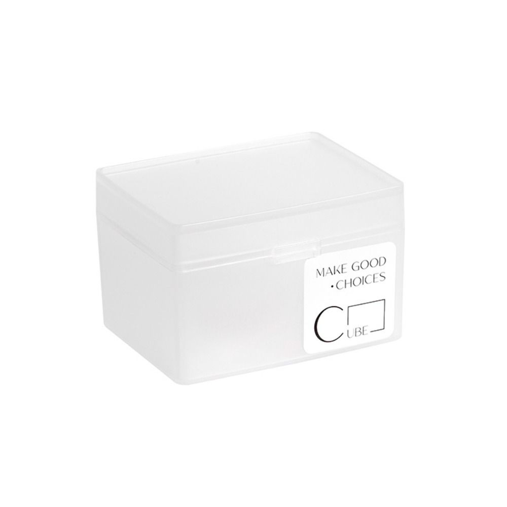 

Plastic Empty Transparent Storage Box Frosted Card Stickers Organizer Home A