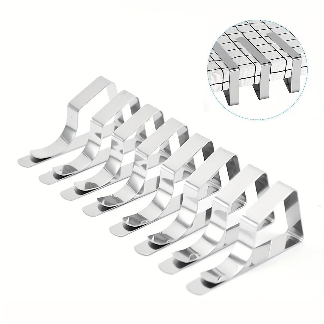 

8 шт. Сверхпрочный зажим для скатерти из нержавеющей стали - стильный дизайн, идеально подходит для свадеб, семейных торжеств и пикников в саду