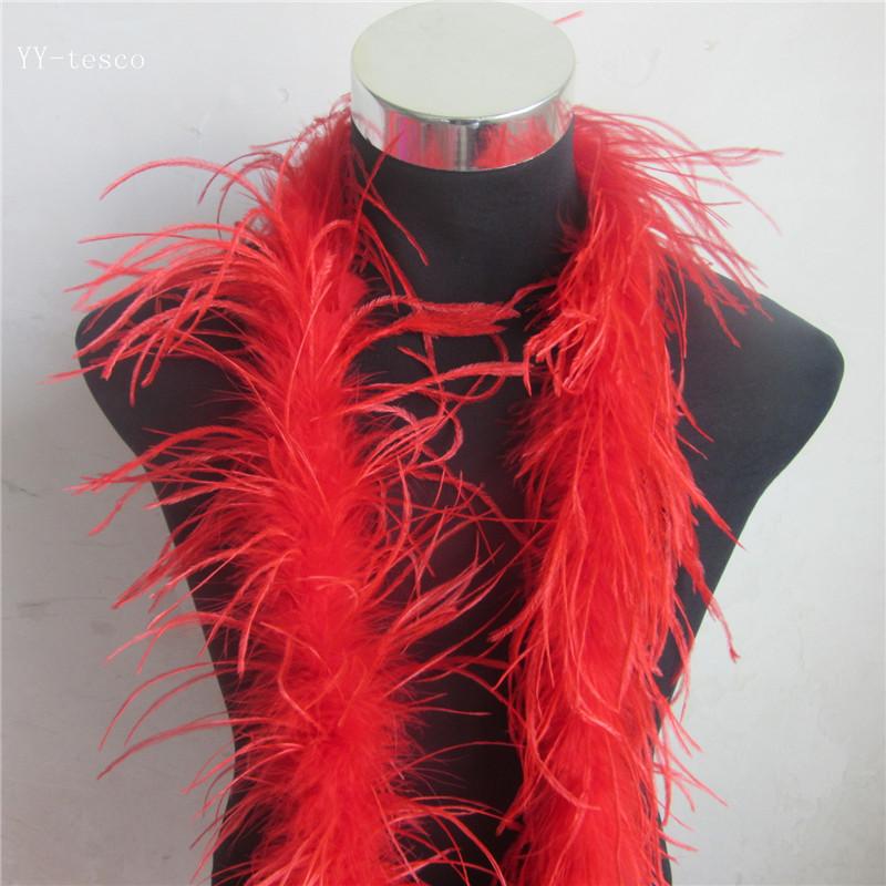 2 Meter Fluffy Ostrich Feather Boa Skirt Costumes/Trim for Party/Costume Craft Ostrich Feather In Wedding Decorations