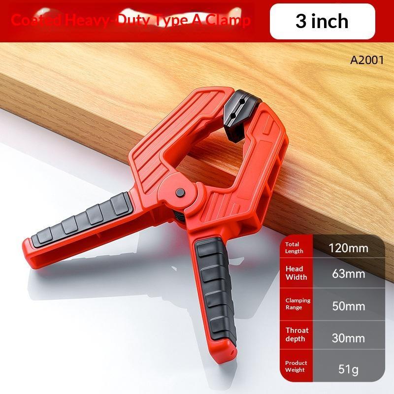 Heavy Duty Nylon Spring Clamp 6 Inch A Type Strong Grip Woodworking Clip for DIY Craft Furniture Repair Projects