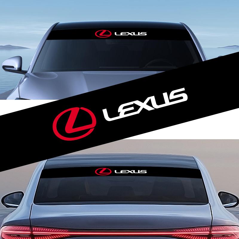 Adesivi Riflettenti per Parabrezza Auto Vinile Tuning 3D per Lexus IS ES GS LS UX NX RX