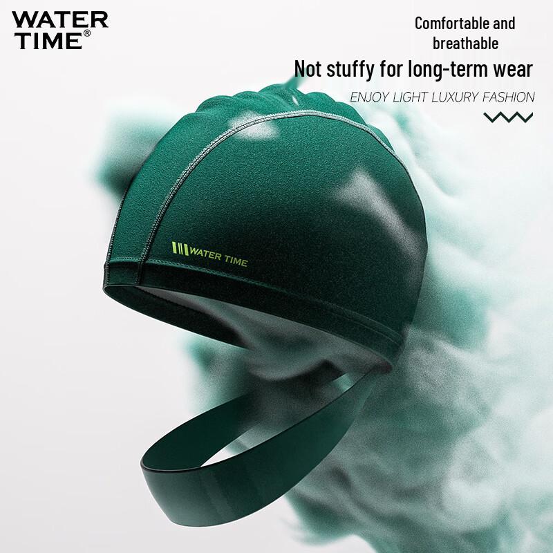 WATERTIME Wasserdichte PU-Badekappe für Damen