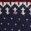 ALVIN JOSEF 80s vintage Fair Isle Pattern Long sleeve sweater M Navy knit Women Used
