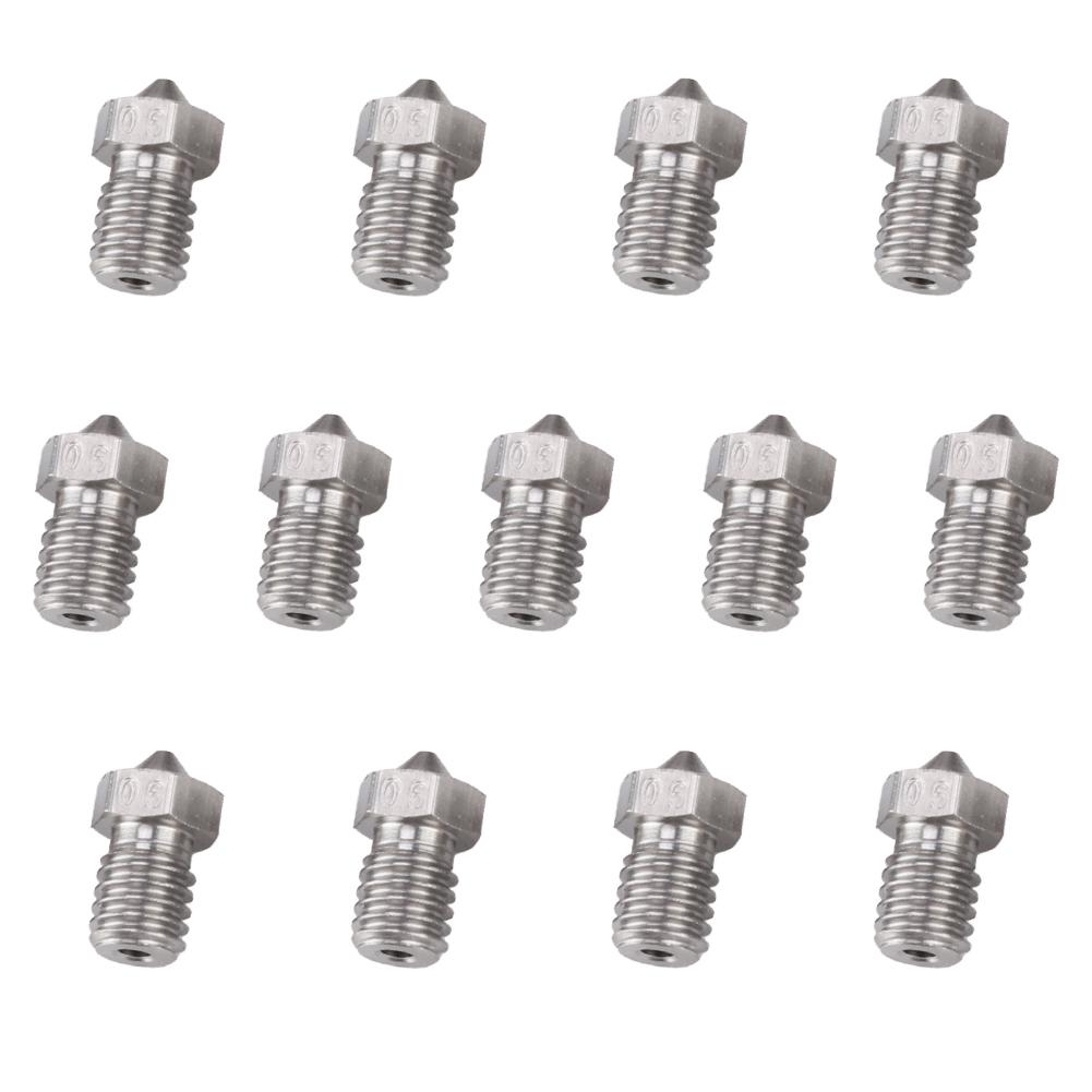 

5 PCS 0.4mm 2PCS 0.2-0.6-0.8-1.0mm Printer Accessories E3D-V5V6 Stainless Steel Nozzle