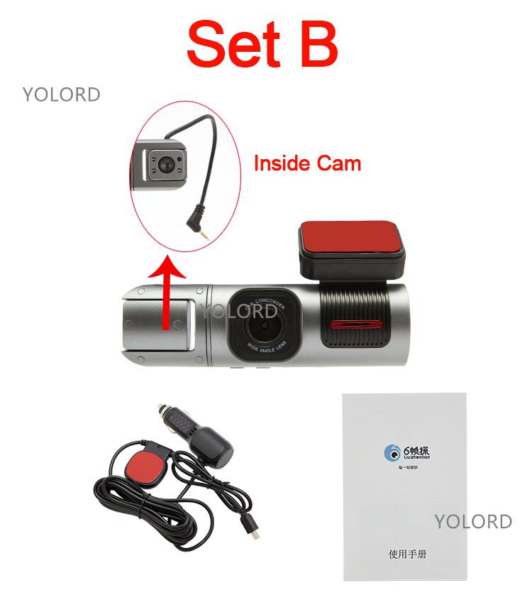 

Новый автомобильный видеорегистратор 1080P с двумя объективами, встроенный GPS WIFI, передняя и задняя камера для автомобиля, видеорегистратор 0GB