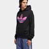 adidas Originals Black Men's Watercolor Printing Hooded Pullover Sweatshirt ED6273