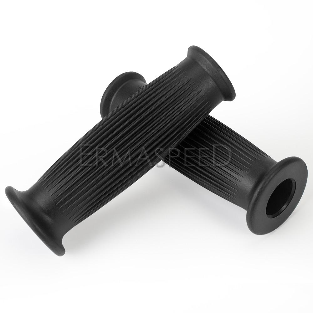 Motorcycle Grips Retro Non Slip Rubber Bar End Thruster Grip 7/8" 22mm 24mm Motorcycle Comfort Hand Handlebar Grip