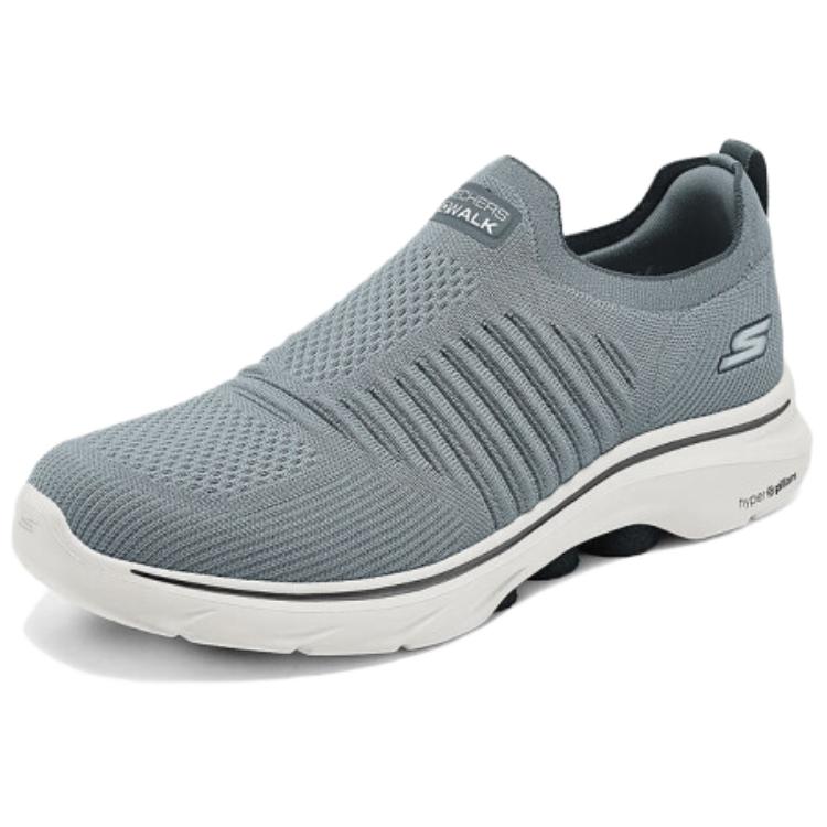 Skechers Go Walk 7 Trendy Durable Low-Top Running Shoes Men Sneakers Gray 216634-GRY