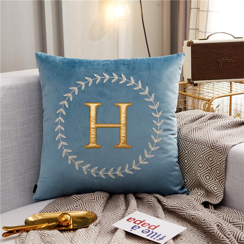 Nordic Style Modern Simple Model Room Hotel Sofa Pillow Living Room High-end Light Luxury Cushion Large Pillow Case