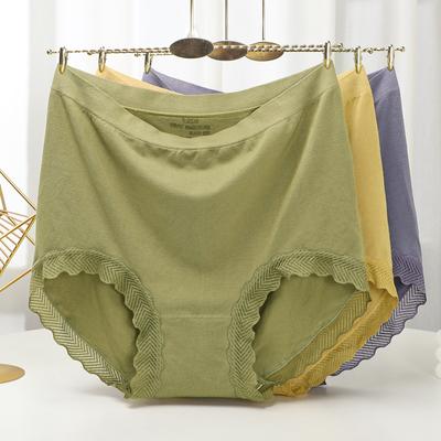 Seamless Panties High Waist Women's Briefs for Weight 100kg Large Size Underpants Solid Color Boyshorts
