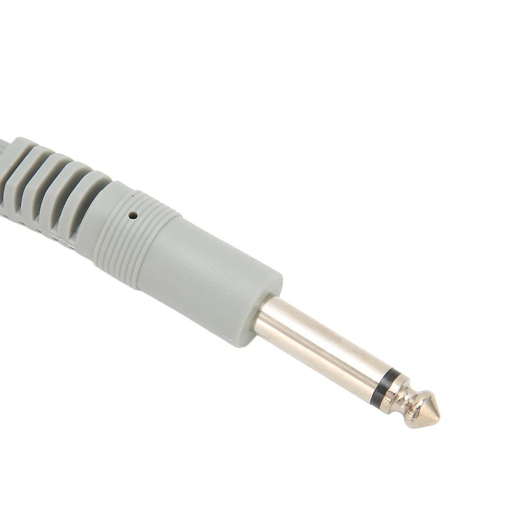 5pcs Electrode Lead Wires 2 In 1 6.35 Pin Socket Contact Electrode Lead Cable for TENS Massage Machine 5.9ft