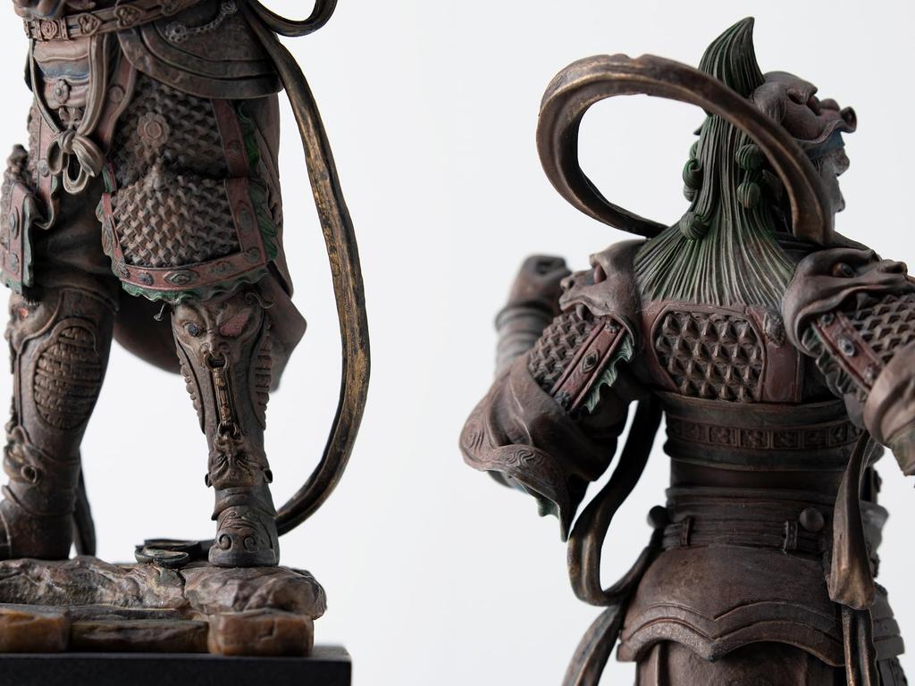 Isumu TanaCOCORO Idaten Buddha Statue Figur Nationalschatz Isumu Zochoten Swift Footed tc3799 [Palme] (Idaten)