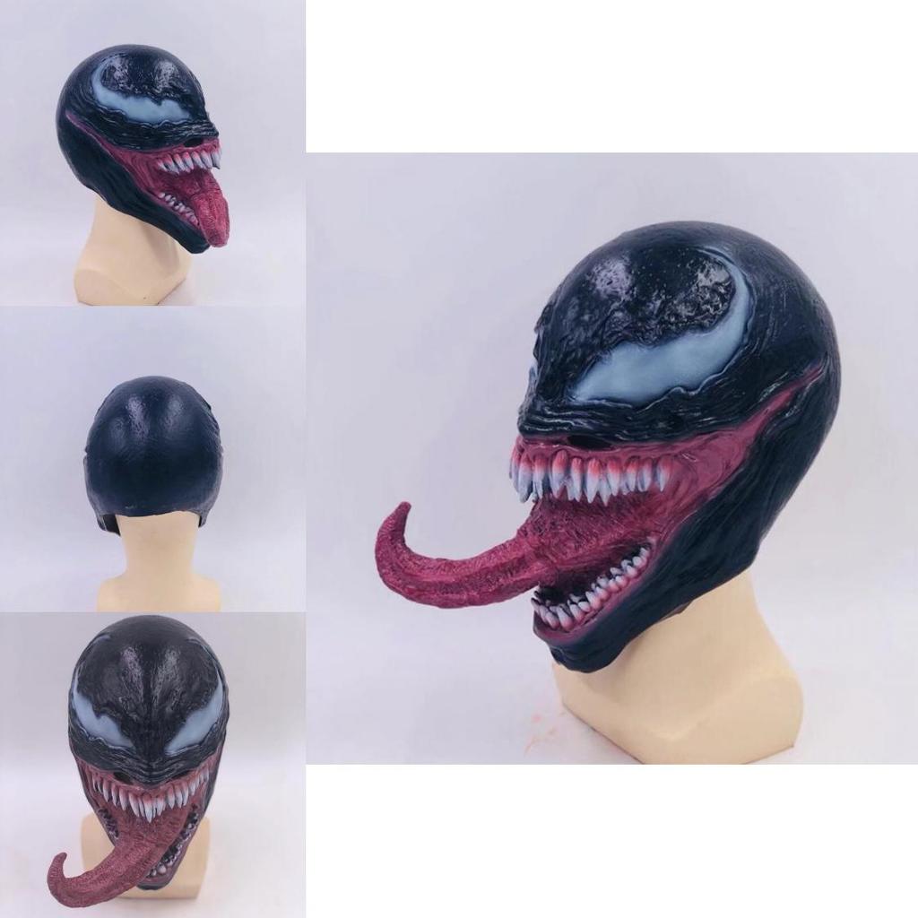 High Quality Latex Venom Cosplay Mask Realistic Horror Superhero Marvel Comics