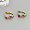 Design Fashionable Earrings Stud Earrings, Design Sense Drip Glaze Zircon Temperament Earrings Light Luxury High Sense