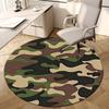 1 Stück Büro Teppich Stuhlmatten Camouflage Muster Design Perfekt zum Dekorieren von Bürostühlen, Wohnzimmern oder Schlafzimmern