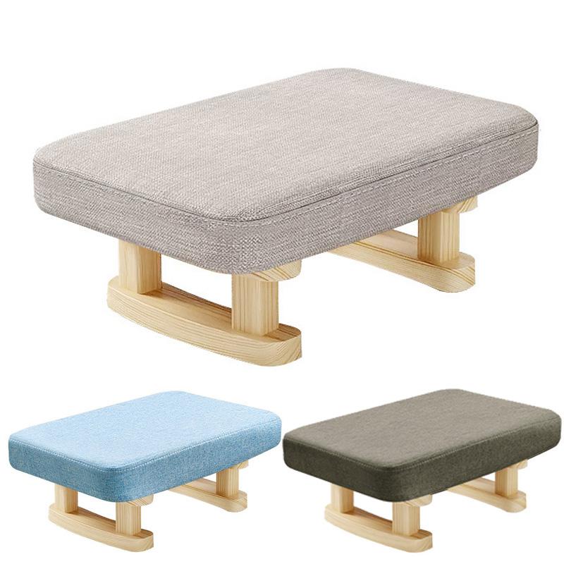 1Pc Creative Sofa Small Wood Living Room Chair Stool Foot Rest