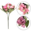 30cm 9 Head Festival Supplies Vintage Wedding Artificial Flowers  Rose Bouquet Silk Peony  Party Decoration