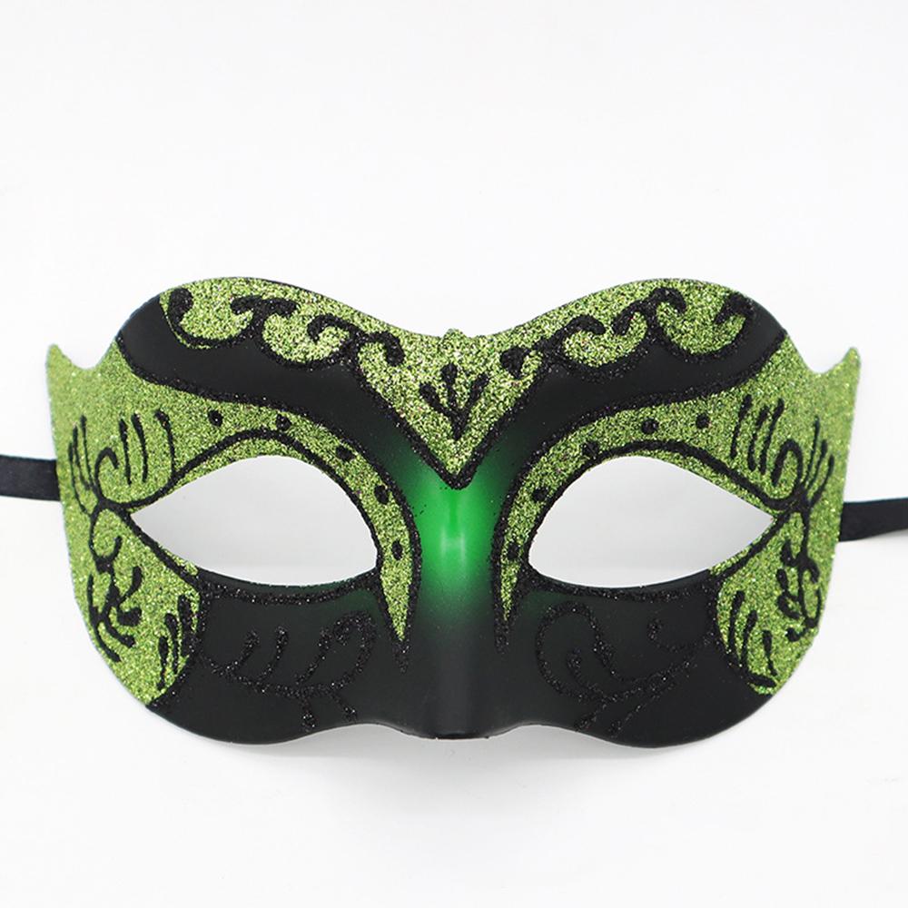 Glitter Half Face Masquerade Mask Woman Men Venice Mask Halloween Costume Accessories For Cosplay Party