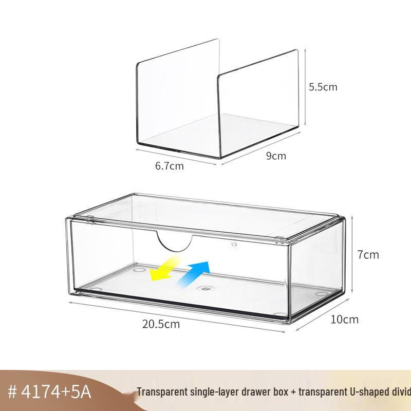 Wisząca szafka łazienkowa z przezroczystym schowkiem na waciki, myjki, patyczki kosmetyczne i szminkę