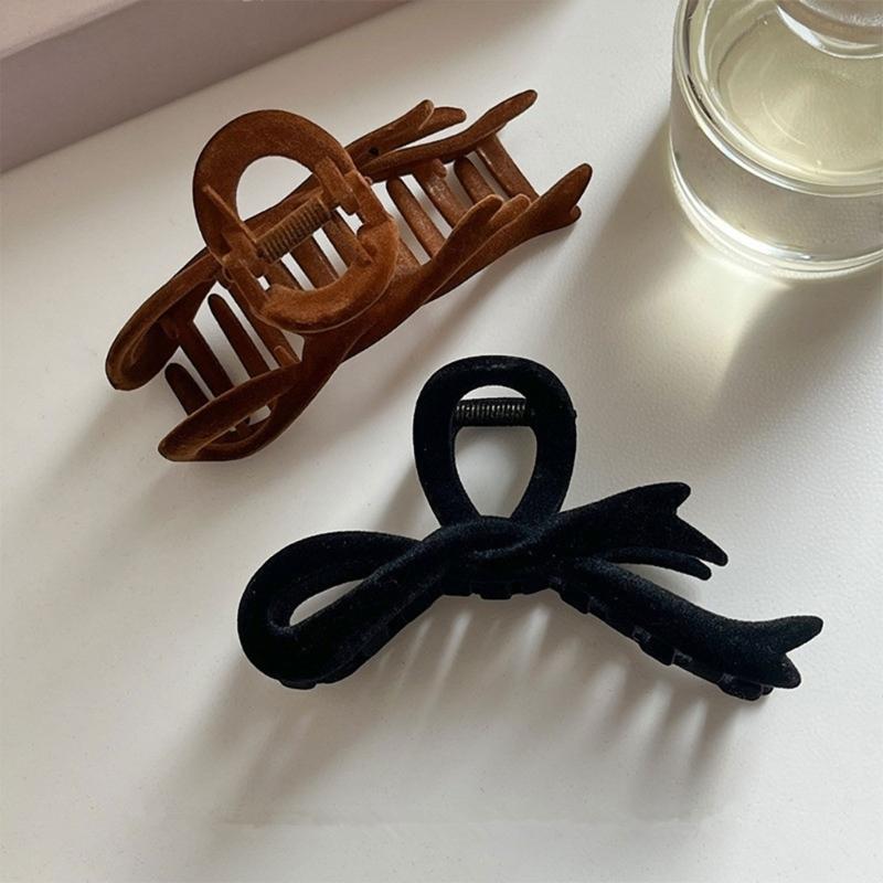 Soft Ribbon Bowknot Hair Clip for Women and Girls Fashionable and Versatile  Headwear Crab Hair Clips Hair Accessory