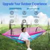 OEING Quick-Setup Double Outdoor Hammock with Mosquito Net & Sunshade