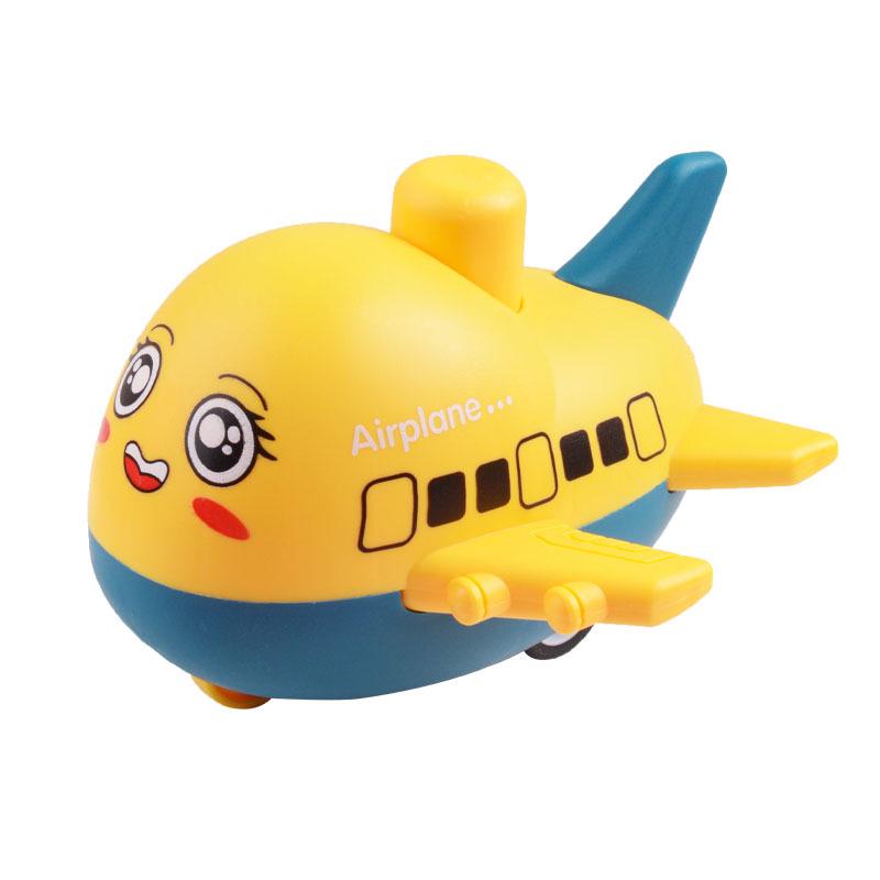 Children's Cartoon Airplane Pull-Back Toy