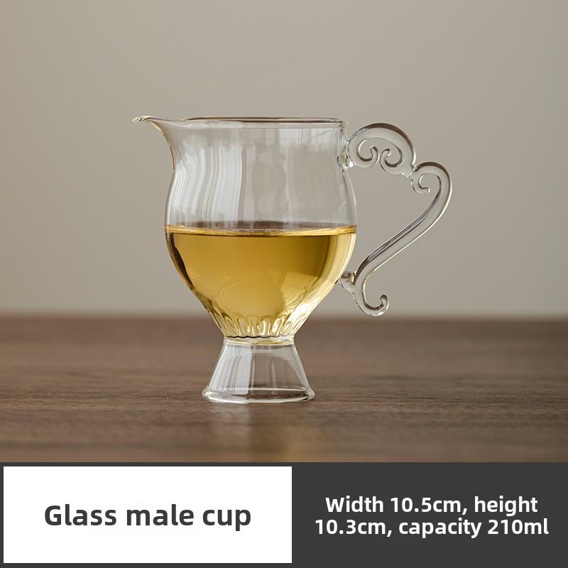 

Винтажный чайник из стекла ручной работы, стеклянная чайная чашка из боросиликатного стекла, чахай, посуда для послеобеденного чая 101-200ml