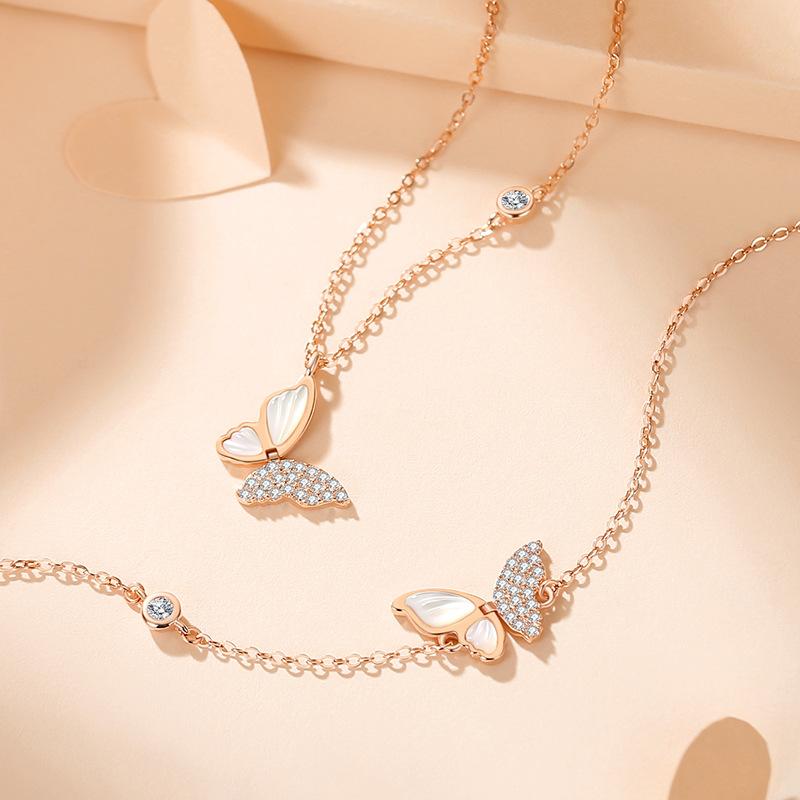 Tancise S925 Sterling Silver Luxury Personality Pendant Necklace Women's Classic Tide Necklace