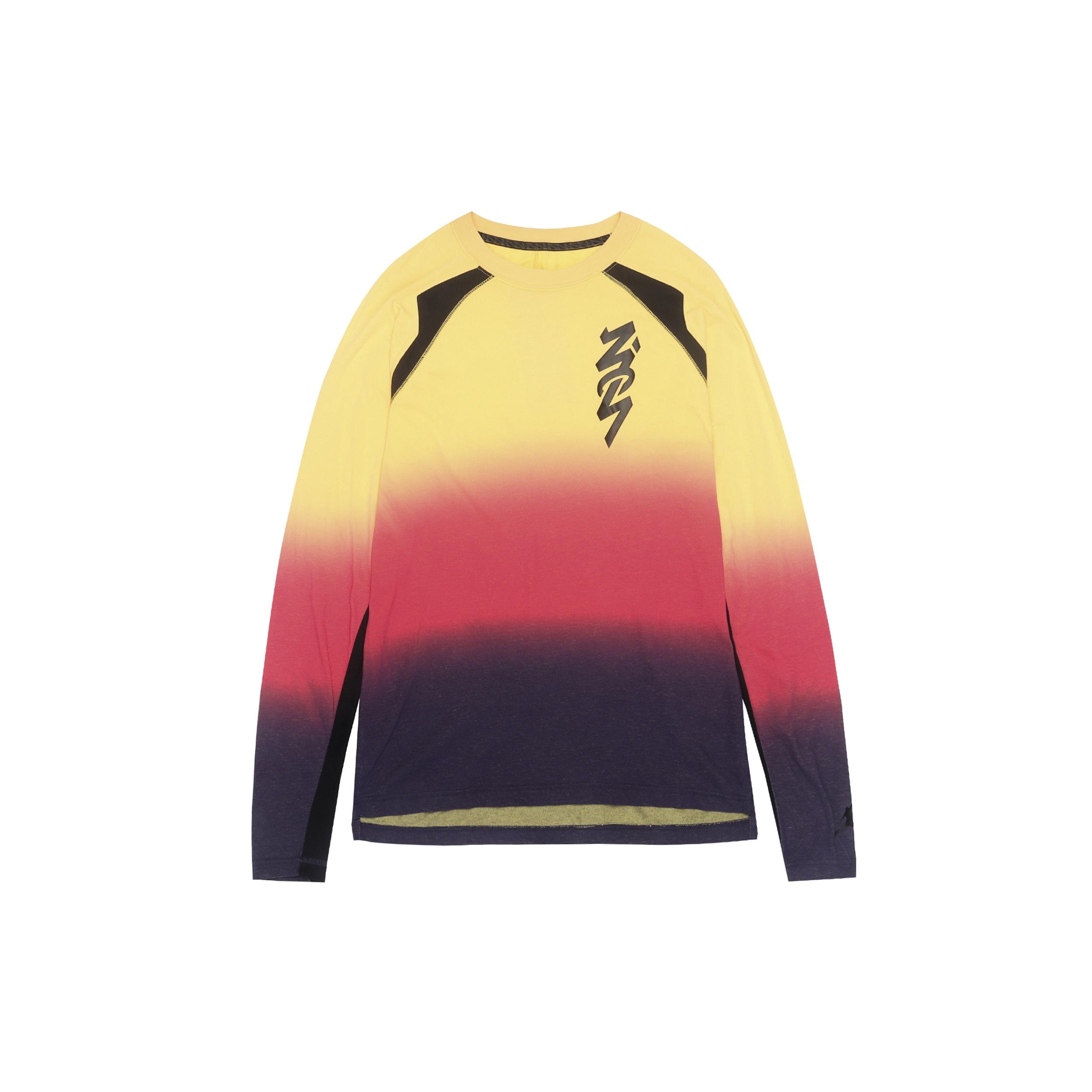 Air Jordan Dri-FIT Zion Gradient Printing Quick Dry Knit Splicing Long Sleeves Colorblock Men s DH0589-587 S