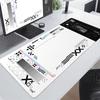 White & Black CSGO Large Computer Mouse Pad Washable Speed Keyboard Mat for E-sport FPS Gamer Deskmat Durable Stitch Edge Carpet