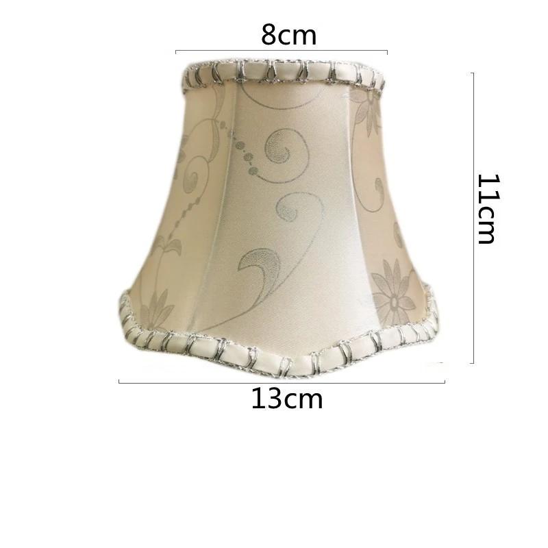 European Style Chandelier Lamp Shade Modern Clip On Droplight Wall Lamp Simple Chandelier Clip Fabric Drum Lamp Shade DIY Decor