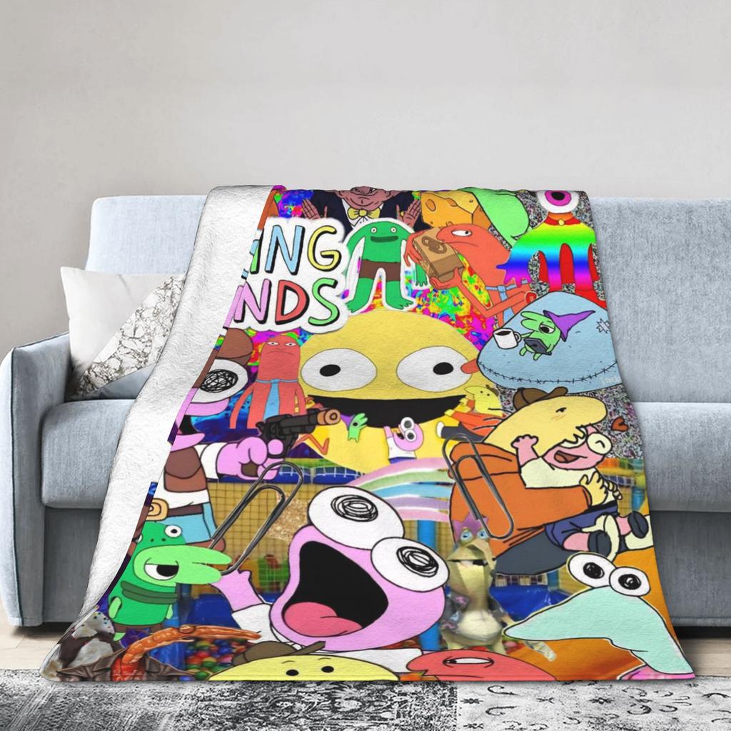 Smiling Friends Pim and Charlie  Blanket Multi-size Super Soft Cozy  Throw Blankets for Sofa Couch and Bed