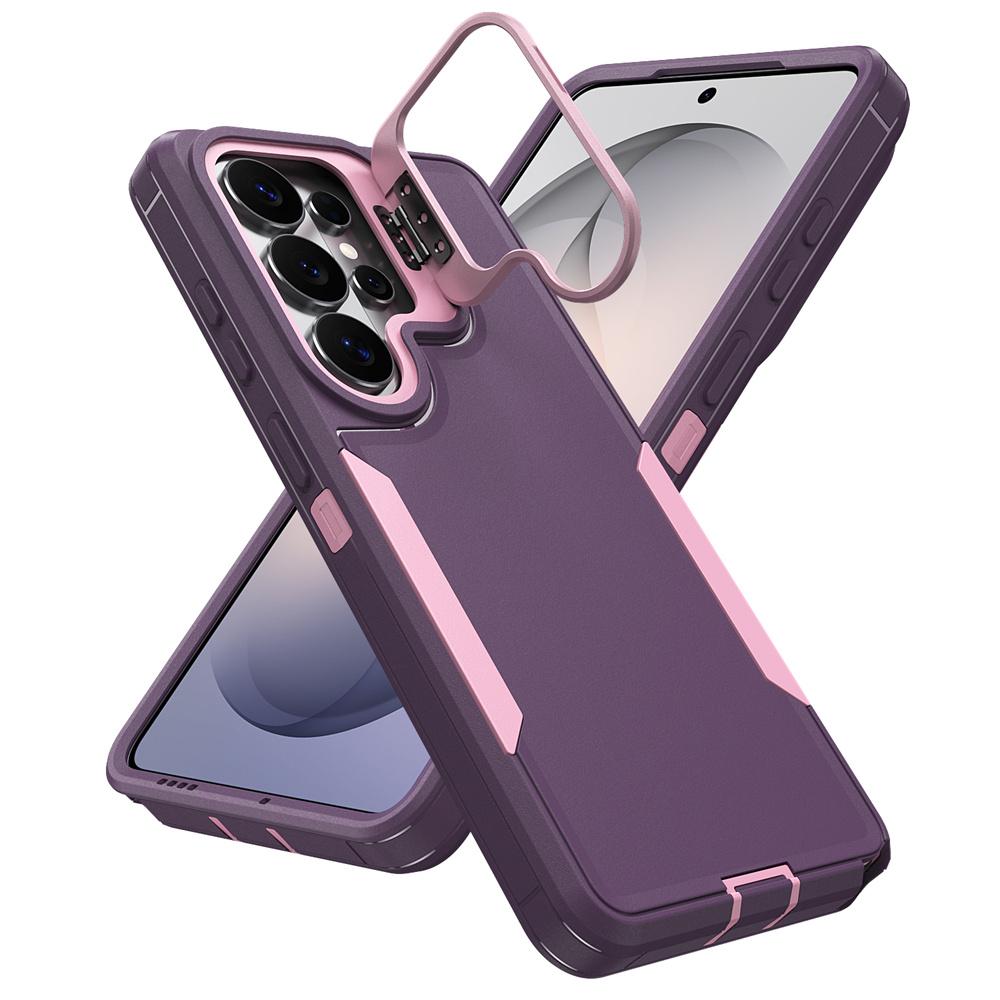 Shockproof Armor Flip Lens Stand Phone Case For Samsung S26 S25 Ultra S24 Plus S23 FE A57 A56 A55 A37 A36 A35 A07 A06 A05S Cover