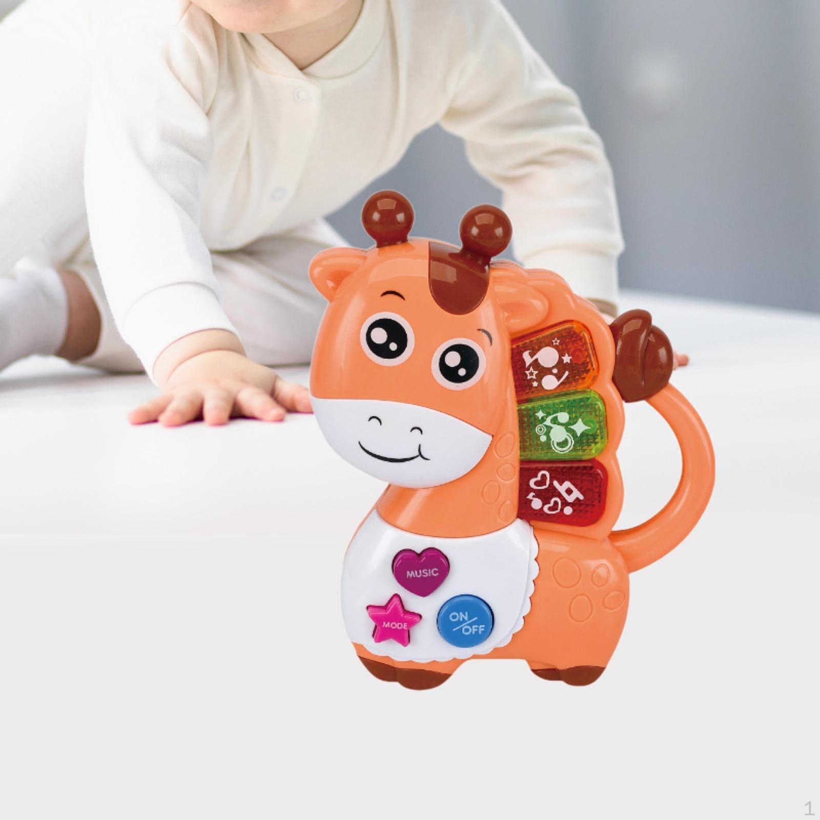 

Игрушка-пианино в виде животных для детей в возрасте 12-18 месяцев, музыкальная игра для малышей deer оранжевый