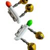 1 Piece Double Bells Rod Clip Fishing Bite Alarms Fishing Rod Bells Ring Induction Lamp Bright Night Flash Led Without Battery