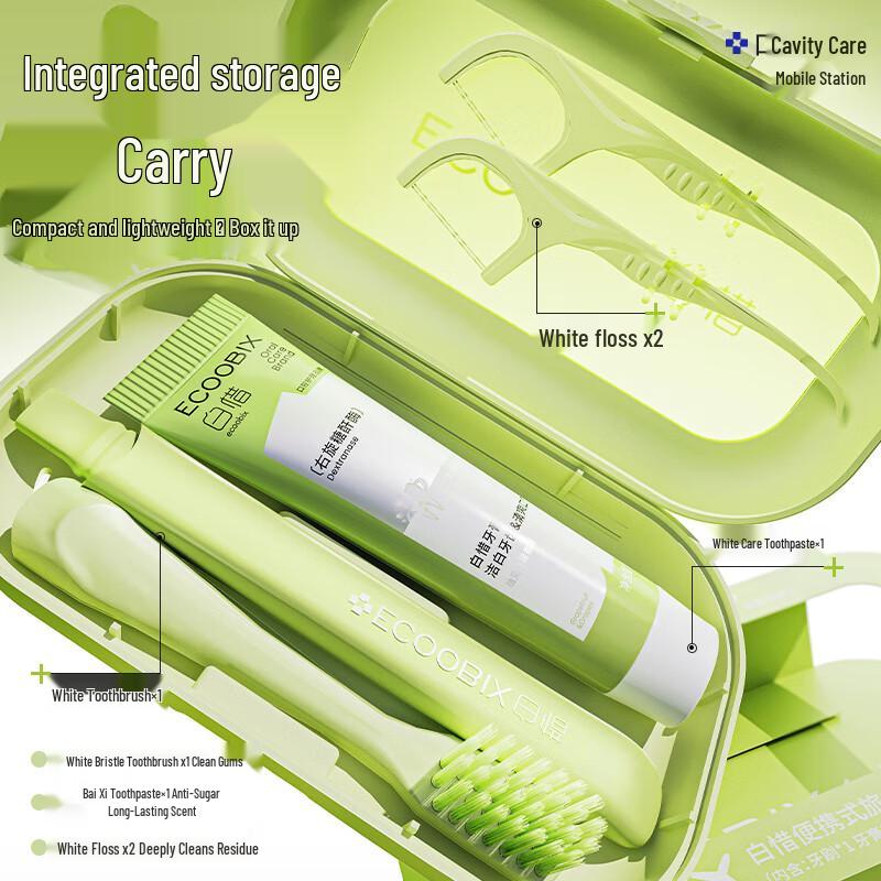 Baixi Grapefruit Green Grape Travel Dental Kit