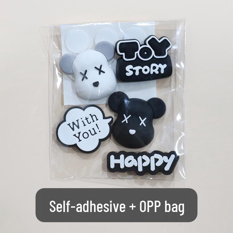 3D Cartoon Water Cup Sticker: Soft Glue Decoration, Mixed Style DIY, No-Trace Adhesive, Cute Phone Case, Refrigerator Magnet