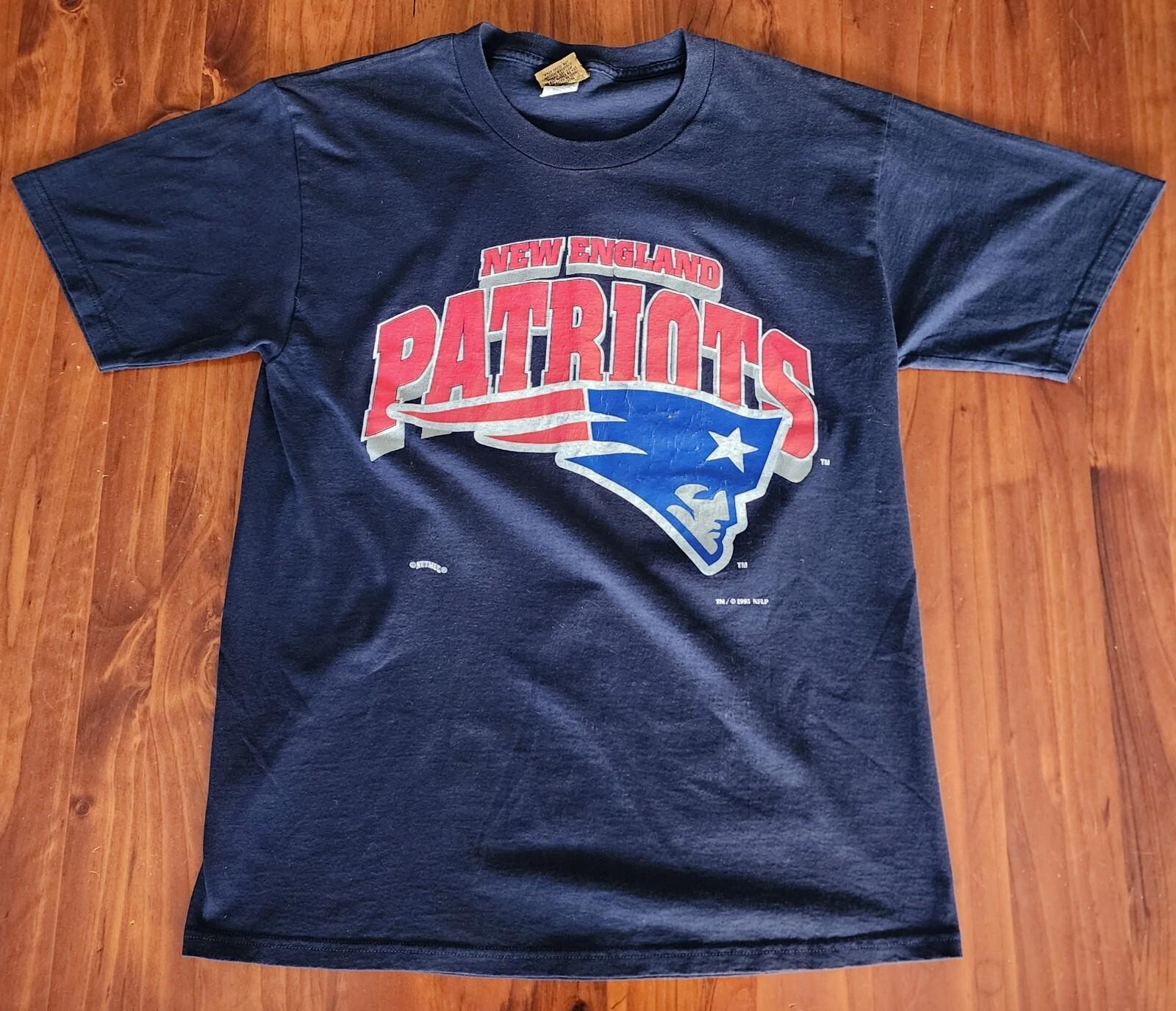 New England Patriots Vintage Tee Large Nutmeg NFL Football Tom Brady Bledsoe Unisex T-Shirt M
