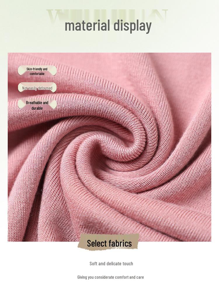 Mom's Spring Wool Sweater: Women's Round Neck Long Sleeve Knitwear - 2026 Fashion Loose, Age-Reducing Thin Top for Spring/Summer