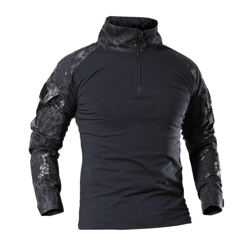 Outdoor Tactical Hiking T Shirts Men Long Sleeve Hunting Climbing Shirt Sport Clothes