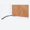 1pcsKhaki White Flannel Suede Travel Drawstring Bag Soft Cloth Storage Bag Luxury Handbag and Shoe Dust Bag Clothing Storage Bag