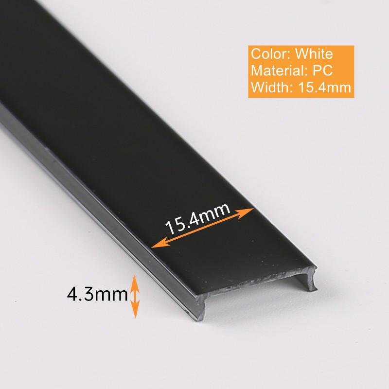 Led Aluminum Profile Silicone Flexible Pc Lampshade Milky White Cover for Cabinet Hard Bar Light Wall Decor Diy Linear Lamps