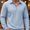 Spring/Autumn 2025 European & American Casual Half-Zip Lapel Sweater for Men